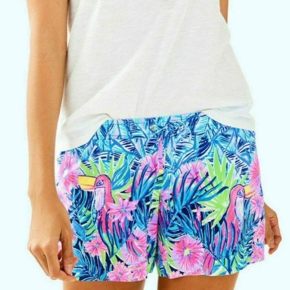 Lilly Pulitzer Katia Short Bennet Blue Lets Mango